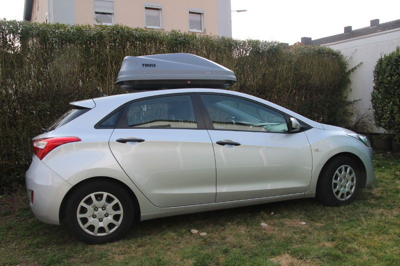 Dachbox xxx auf einem Hyundai i30, z.B. in Waldsee leihen