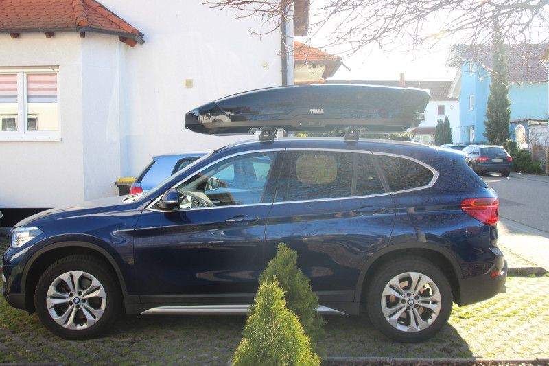 Speyer: Dachbox 640 Liter auf einem BMW X1 SUV